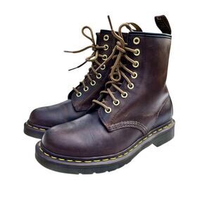 Dr Marten 1460 Crazy Horse Leather Lace Up Boots Womens Size 6 Men's 5